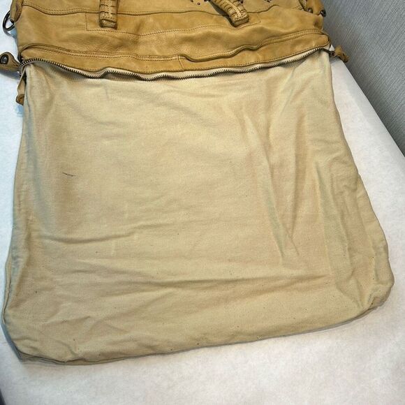 Errelleventidue Italian Leather Handbag Satchel Purse Floral Cutout Stud Detail - Picture 11 of 13